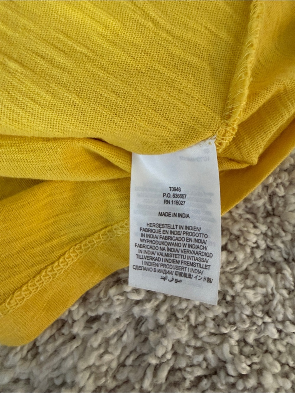 Boden Embroidered Yellow V-Neck Tunic Top - Picture 5 of 6